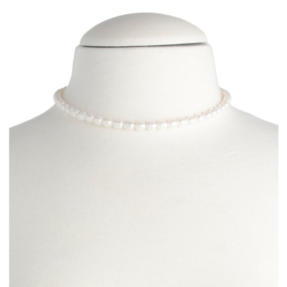 MILOR SILVER Made In Italy Sterling Silver Pearl Heart Toggle Necklace - Picture 2 of 2